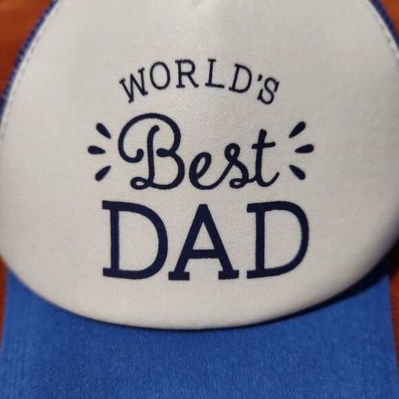 Hat For Mens Best Dad Best Kid Blue Color Adjustable Strap Bundle 2pcs      B10 - Picture 2 of 9